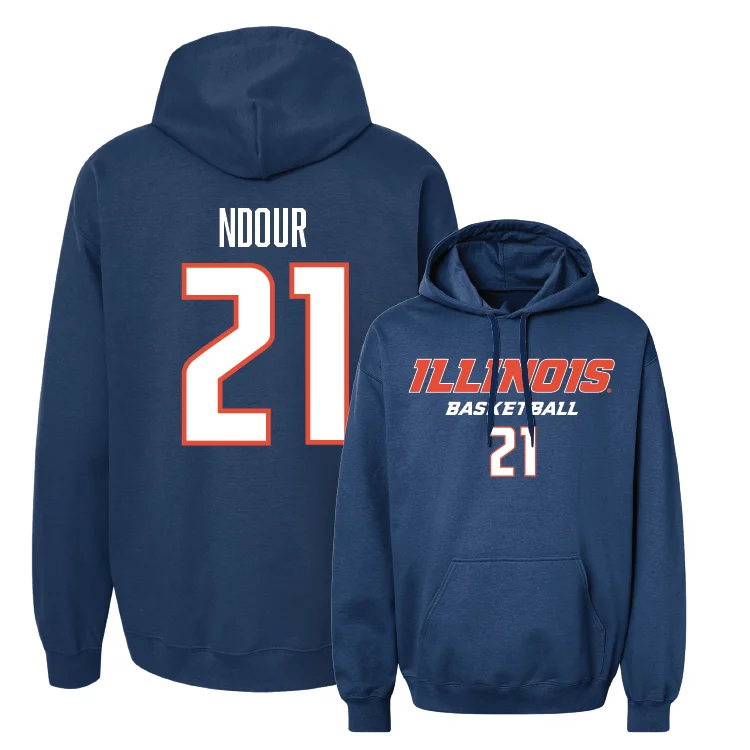 Navy Illinois Classic Hoodie - Aicha Ndour #21