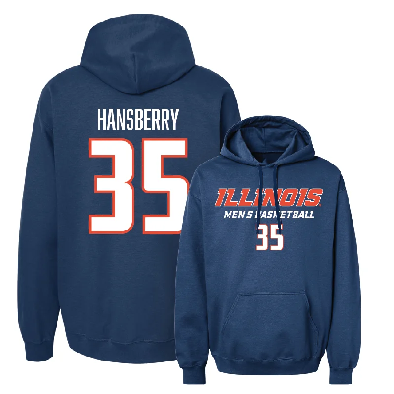 Navy Illinois Classic Hoodie - Amani Hansberry #35