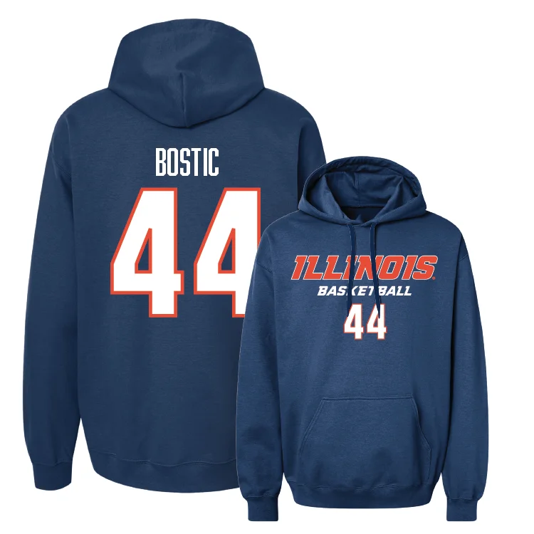 Navy Illinois Classic Hoodie - Kendall Bostic #44