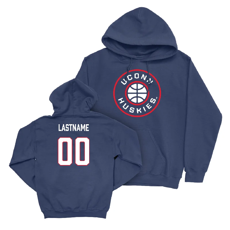 Navy Men's Basketball Hardwood Hoodie - Emmett Hendry