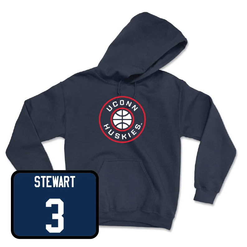 Navy Men's Basketball Hardwood Hoodie - Jaylin Stewart