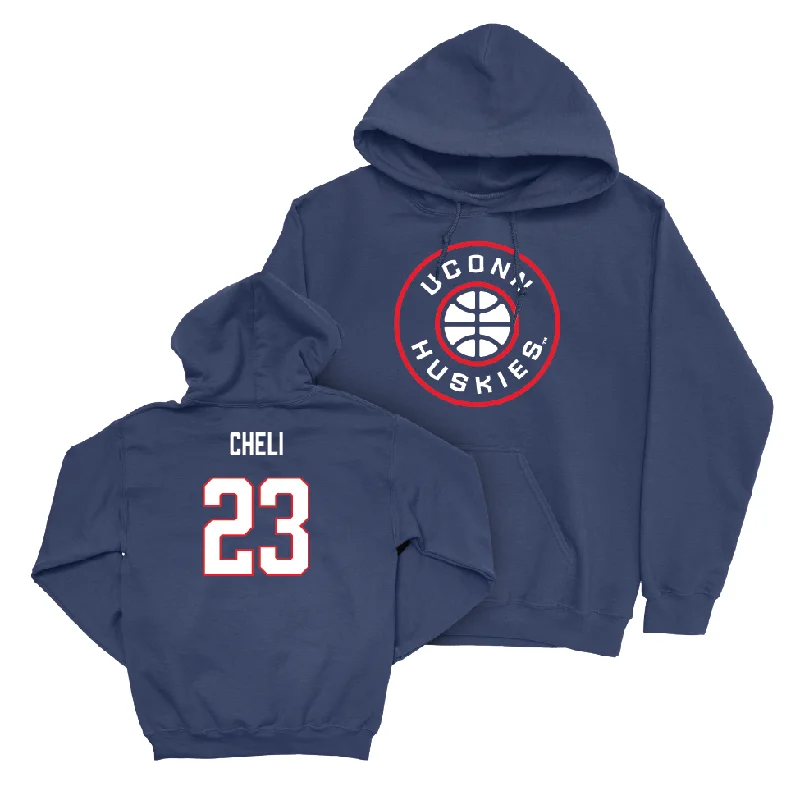 Navy Women's Basketball Hardwood Hoodie  - Morgan Cheli