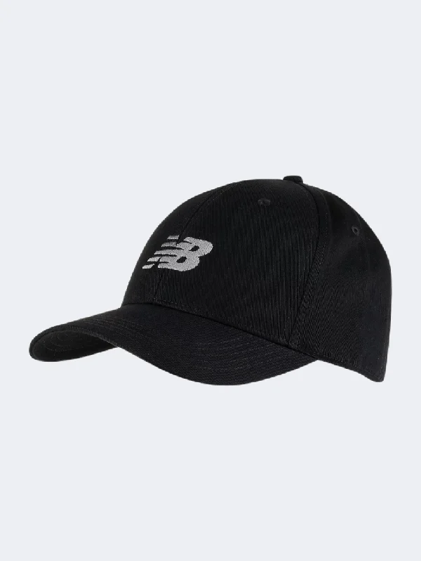 New Balance 6 Panel Structured Unisex Lifestyle Cap Black