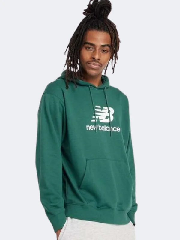 New Balance Sport Essential Fleece French Terry Logo Men Lifestyle Hoody Nightwatch Green