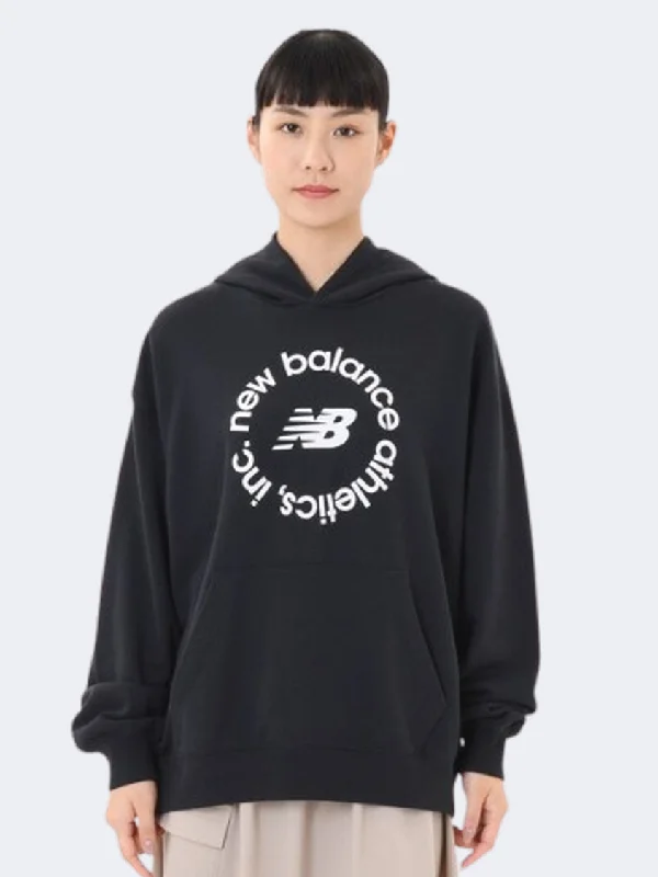 New Balance Sport French Terry Graphic Women Lifestyle Hoody Black