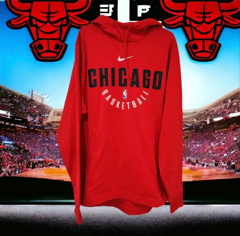 Nike Chicago Bulls NBA Basketball Pullover Hoodie, Red, Size Medium