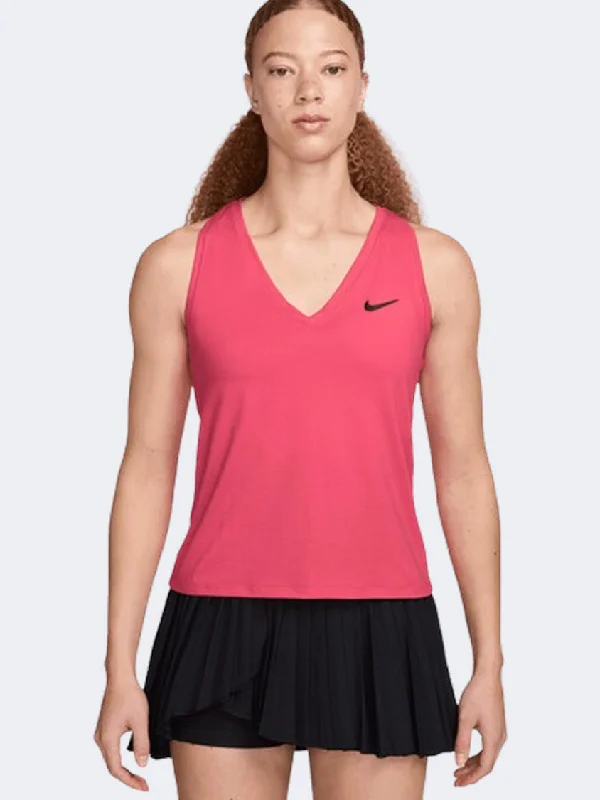 Nike Court Df Victory Women Tennis Tank Aster Pink/Black