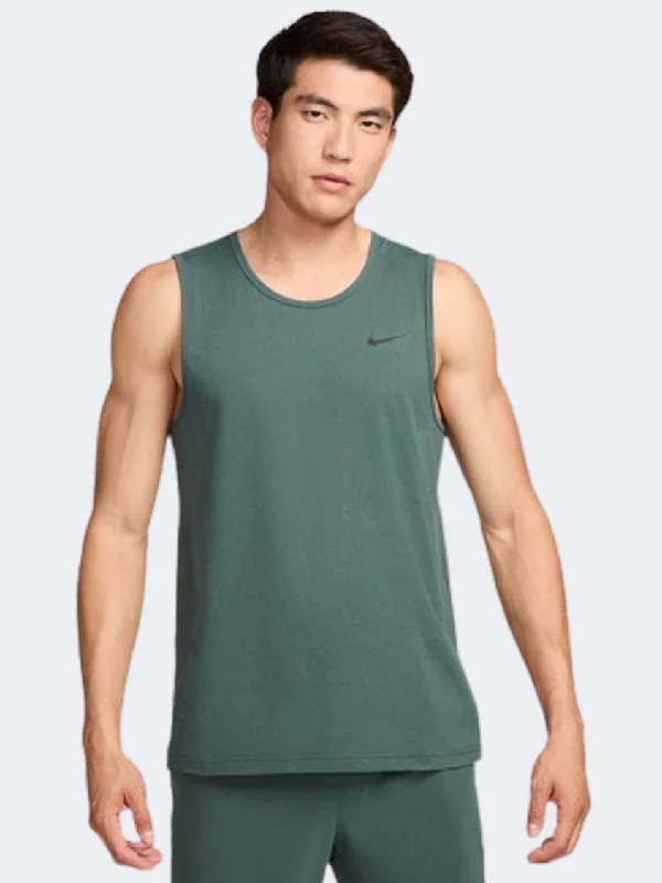 Nike Df Hyverse Men Training Tank Vintage Green/Black