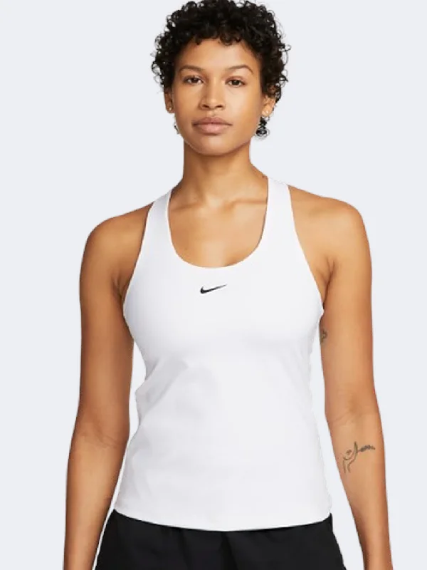 Nike Df Swoosh Women Training Tank White/Stone Black