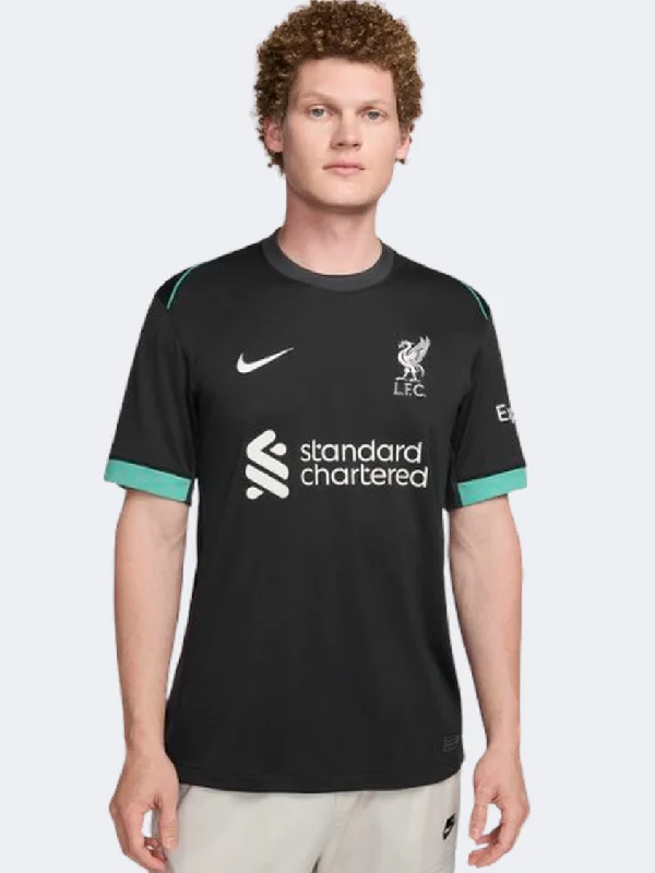 Nike Liverpool Fc Stadium Away 24 Men Football T-Shirt Black/Teal/Sail