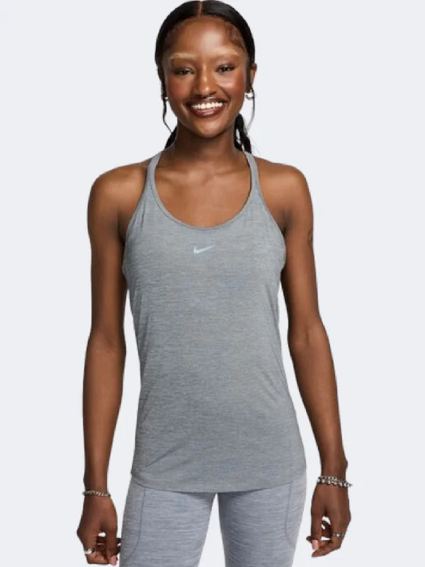 Nike One Classic Df Strappy Women Training Tank Smoke Grey/Black