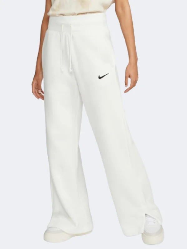 Nike Sportswear Phoenix Hr Wide Women Lifestyle Pant Sail /Black