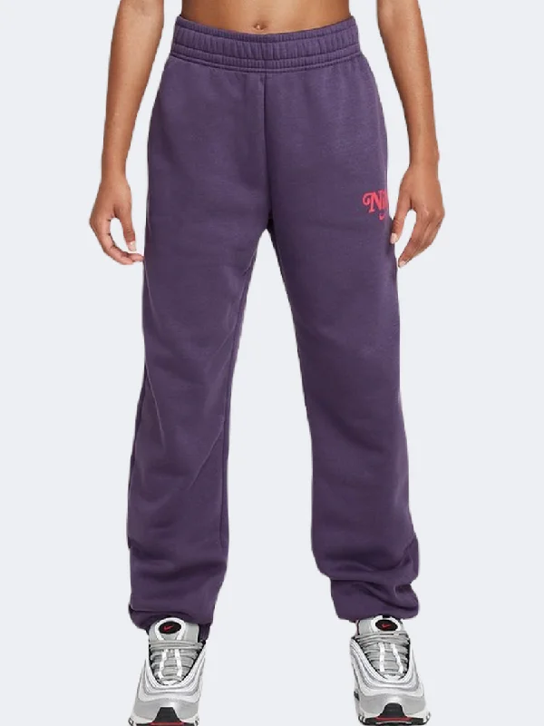 Nike Sportswear Trend Fleece Girls Lifestyle Pant Dark Raisin