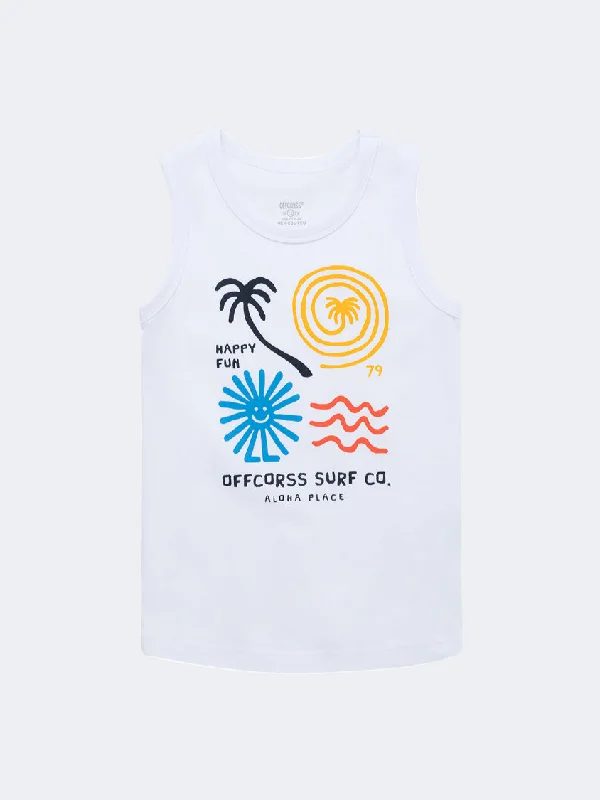 Offcorss Tank Infant-Boys Beach Tank White