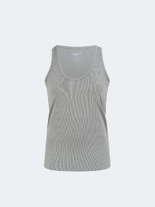 Oil And Gaz Ribbed Women Training Tank Grey