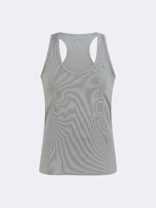 Oil And Gaz Ribbed Women Training Tank Grey