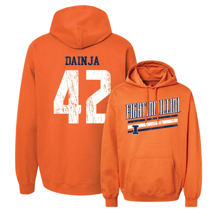 Orange Slant Hoodie - Dain Dainja #42