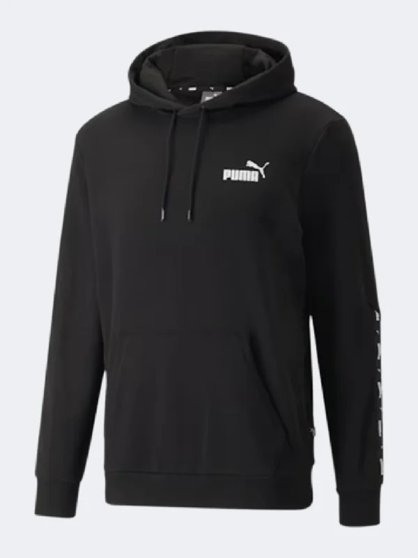 Puma Essentials Plus Tape Men Lifestyle Hoody Black