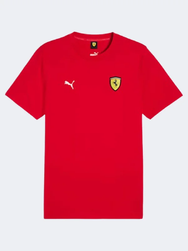 Puma Scuderia Ferrari Race Color Shield Men Lifestyle T-Shirt Rosso Corsa