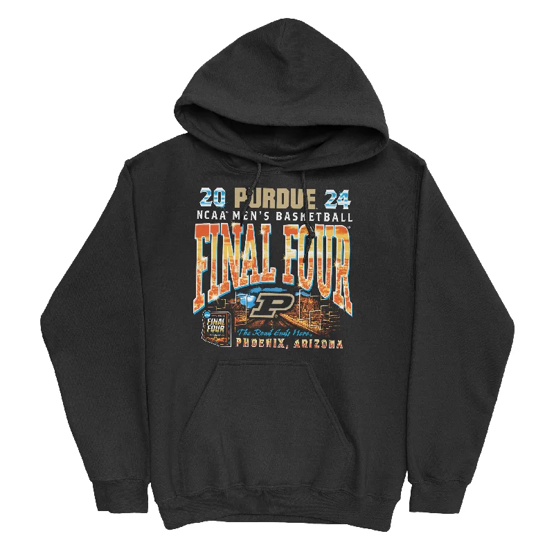 Purdue MBB 2024 Final Four Streetwear Black Hoodie by Retro Brand