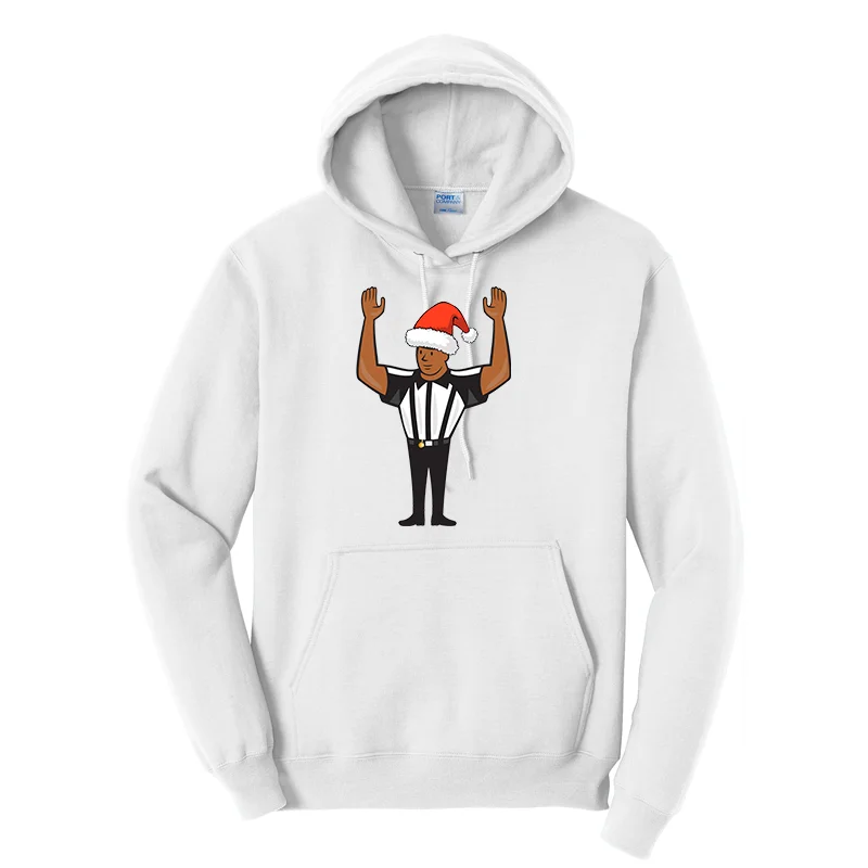 Referee with Santa Hat Hoodie