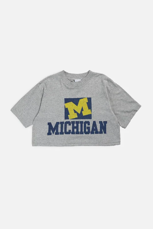 Rework Michigan NCAA Crop Tee - M