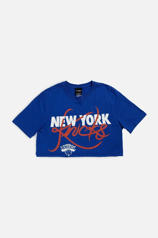 Rework NY Knicks NBA Crop Tee - M