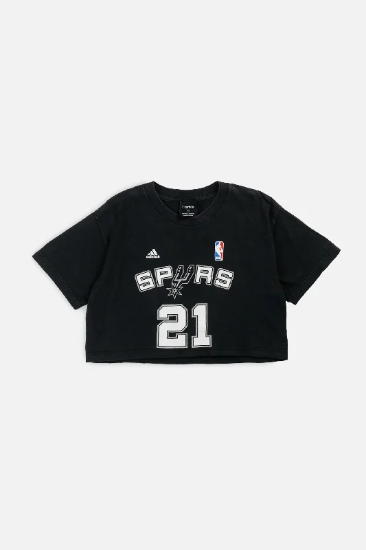 Rework San Antonio Spurs NBA Crop Tee - S