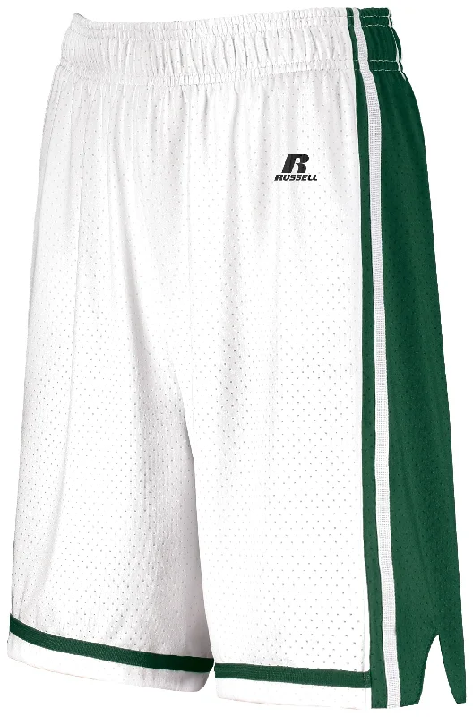 White/Dark Green