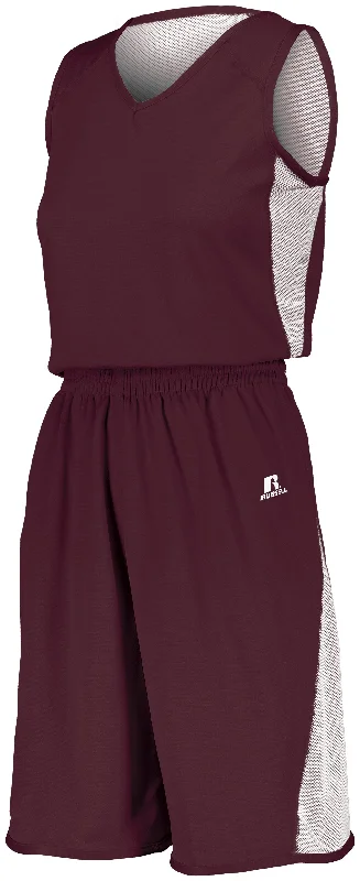 Maroon/White