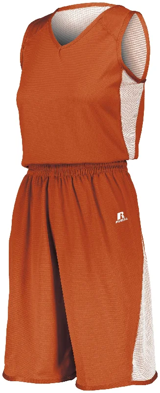 Burnt Orange/White