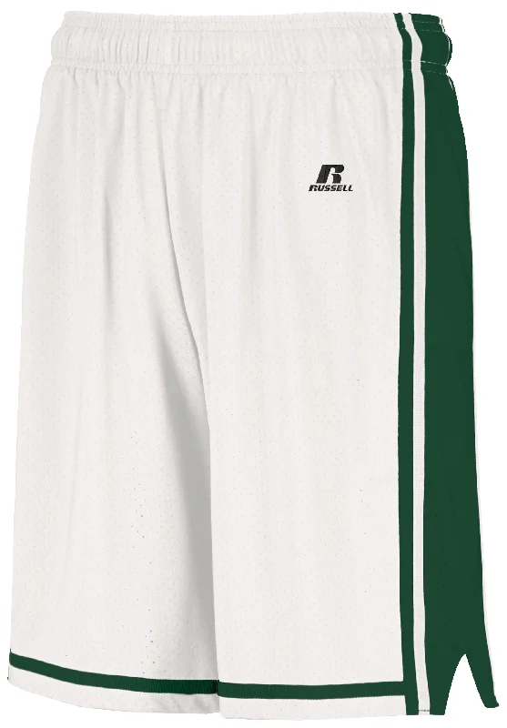 White/Dark Green