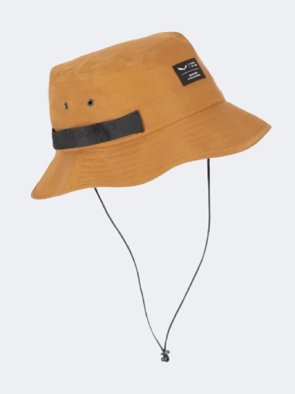 Salewa Puez Hemp Brimmed Unisex Hiking Hatgolden Brown