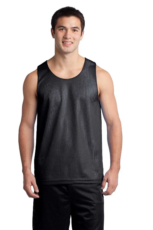 Sport-Tek ST500 PosiCharge Classic Mesh Reversible Tank - Black