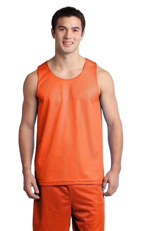 Sport-Tek ST500 PosiCharge Classic Mesh Reversible Tank - Deep Orange