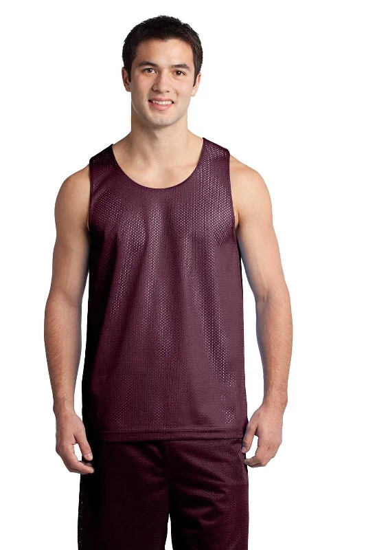 Sport-Tek ST500 PosiCharge Classic Mesh Reversible Tank - Maroon