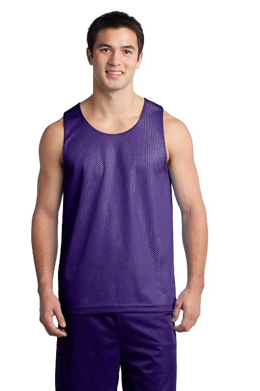 Sport-Tek ST500 PosiCharge Classic Mesh Reversible Tank - Purple