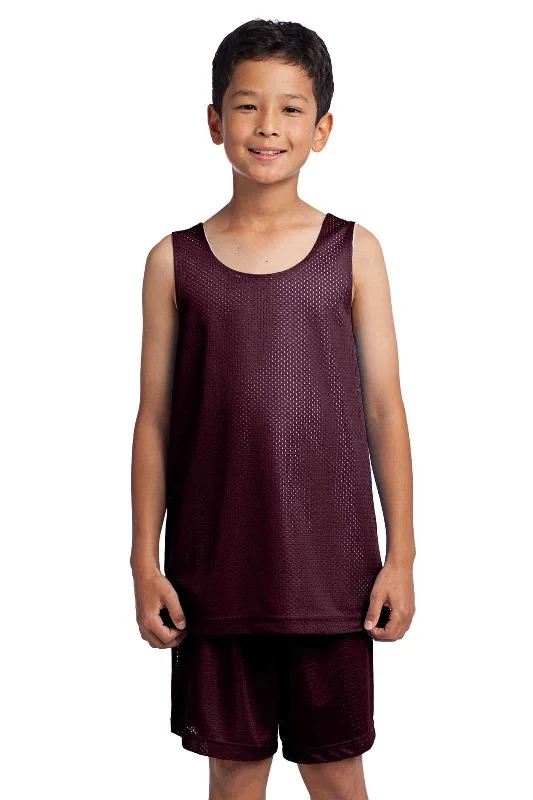 Sport-Tek YST500 Youth PosiCharge Classic Mesh Reversible Tank - Maroon