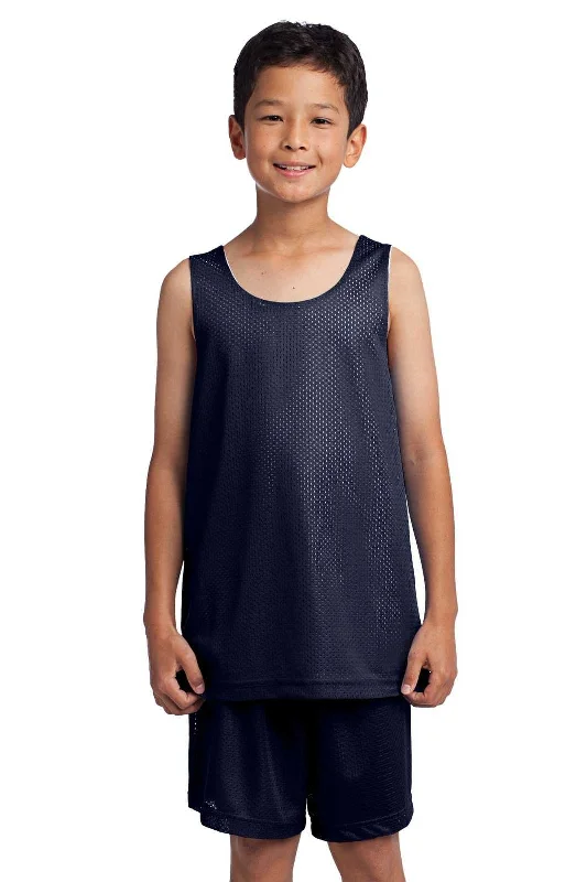 Sport-Tek YST500 Youth PosiCharge Classic Mesh Reversible Tank - True Navy