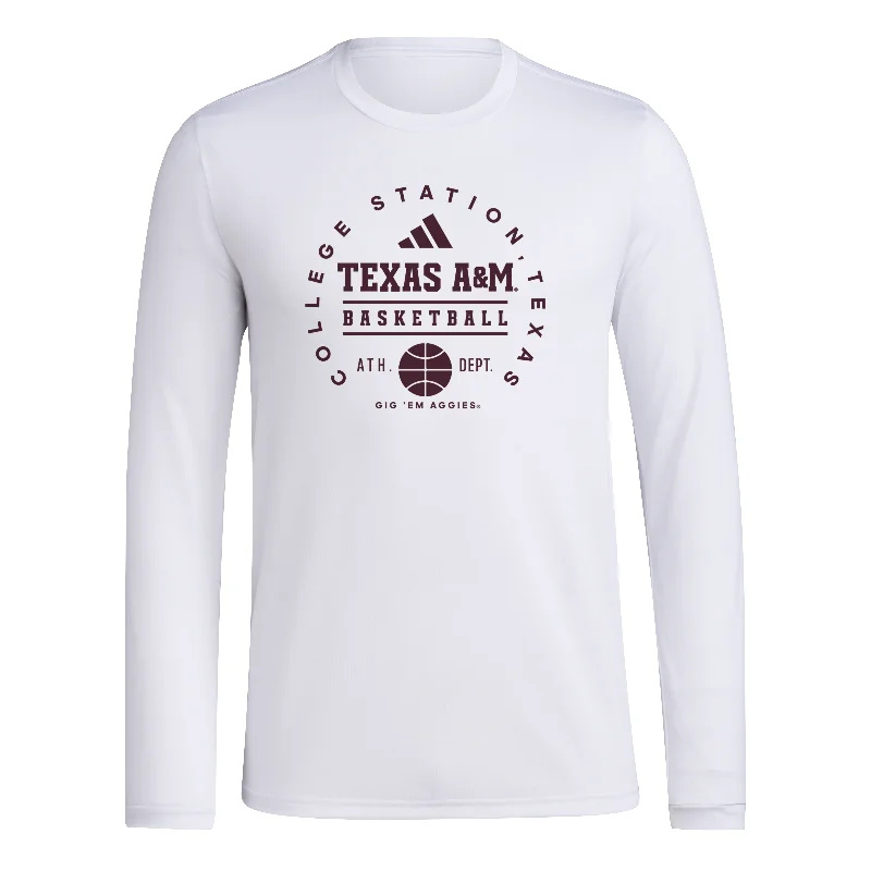 Texas A&M Basketball L/S Pre-Game Tee - College Station