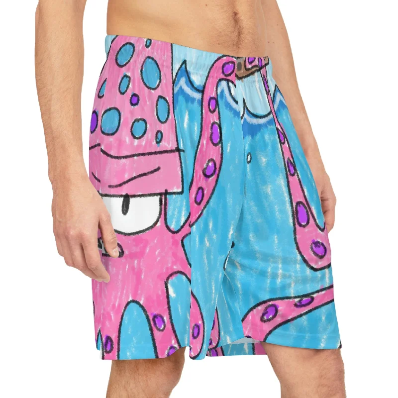 The Kraken Octopus Clean Graphic Basketball Shorts (AOP)