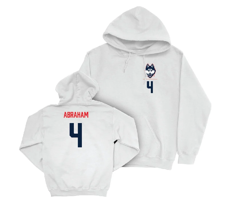 UConn Men's Basketball Logo White Hoodie  - Isaiah Abraham