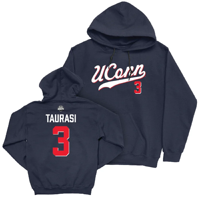 Legacy Collection: UConn Women's Basketball Navy Script Hoodie - Diana Taurasi | #3