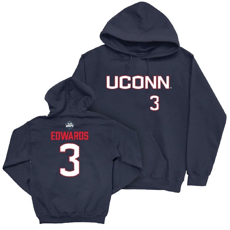 Legacy Collection: UConn Women's Basketball Navy Sideline Hoodie - Aailyah Edwards | #3