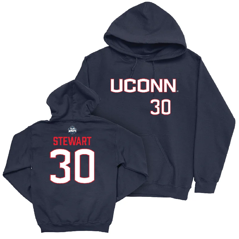 Legacy Collection: UConn Women's Basketball Navy Sideline Hoodie - Breanna Stewart | #30