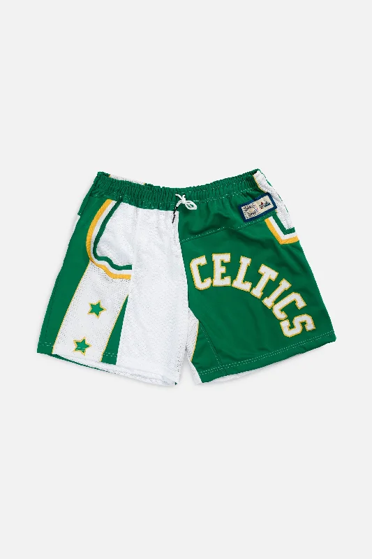 Unisex Rework Boston Celtics NBA Jersey Shorts - XXL