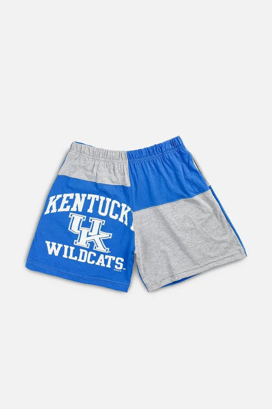 Unisex Rework Kentucky University Patchwork Tee Shorts - M