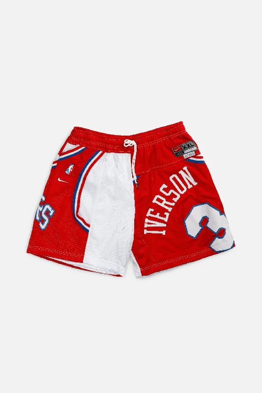 Unisex Rework Philadelphia 76ers NBA Jersey Shorts - XL