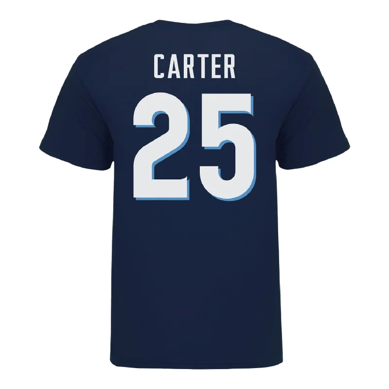 Villanova Women's Basketball Student Athlete Navy T-Shirt #25 Denae Carter