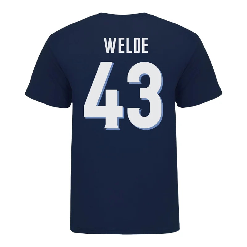 Villanova Women's Basketball Student Athlete Navy T-Shirt #43 Annie Welde